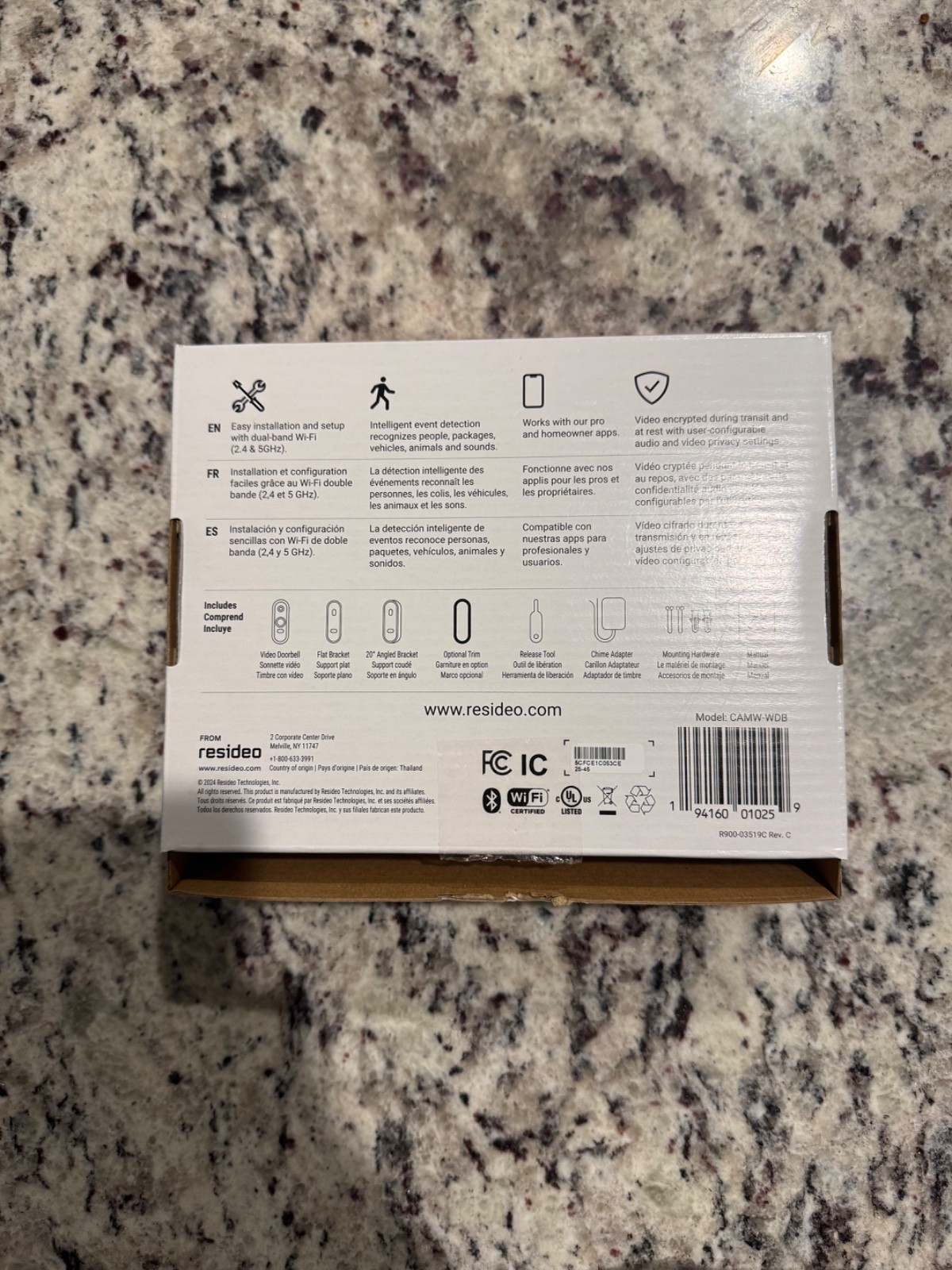 Honeywell/First Alert VX1 HD Video Doorbell