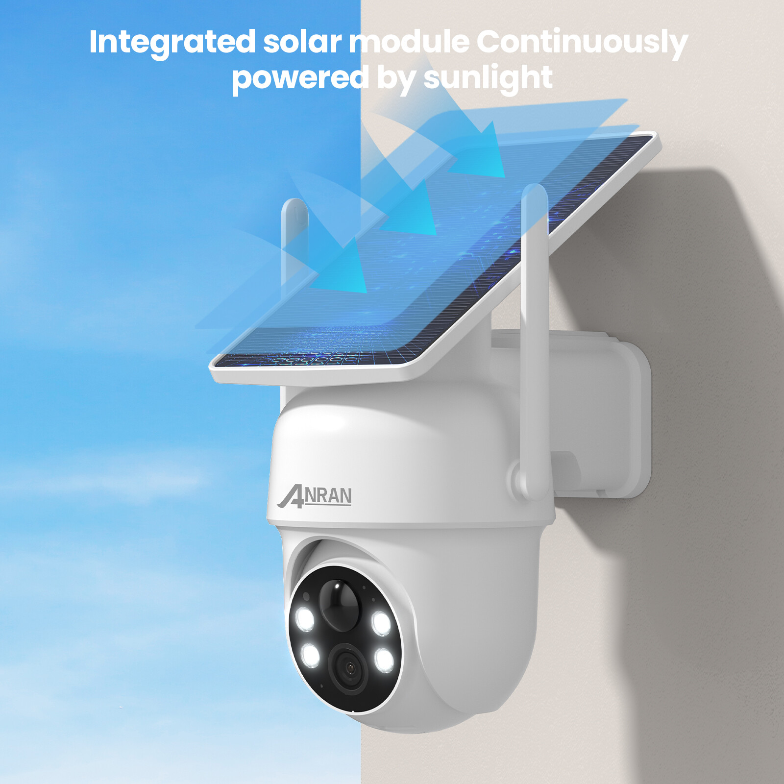ANRAN Waterproof Wireless WIFI HD Security Camera 4MP Night Vision Outdoor Home