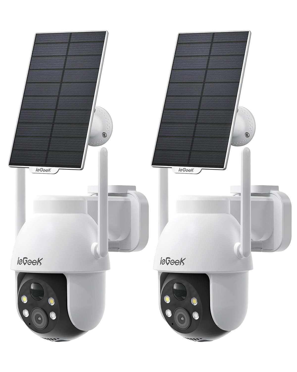 ieGeek Wireless Solar Security Camera 2K PTZ Color Night Vision