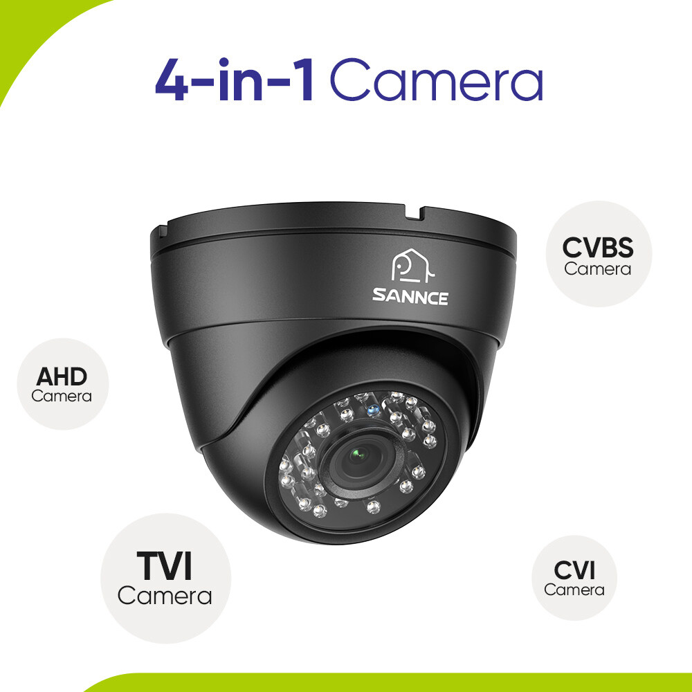 SANNCE 900TVL Wire Security CCTV Camera IR Night Vision fit for Analog DVR IP66