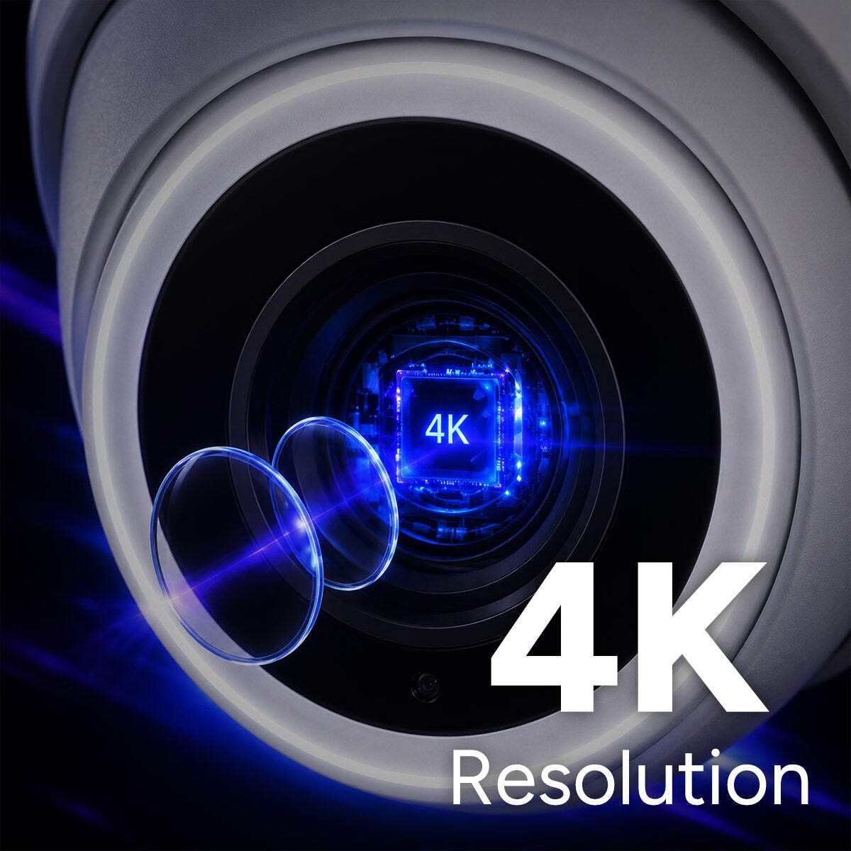 Lorex Connect V Series 4K 8-Channel Wired NVR System with V3 4K PoE Turret Camer
