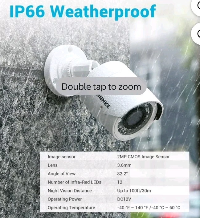 Sale 8-Cameras Security System 1TB DVR 18.5″ LED Monitor Mouse Keyboard