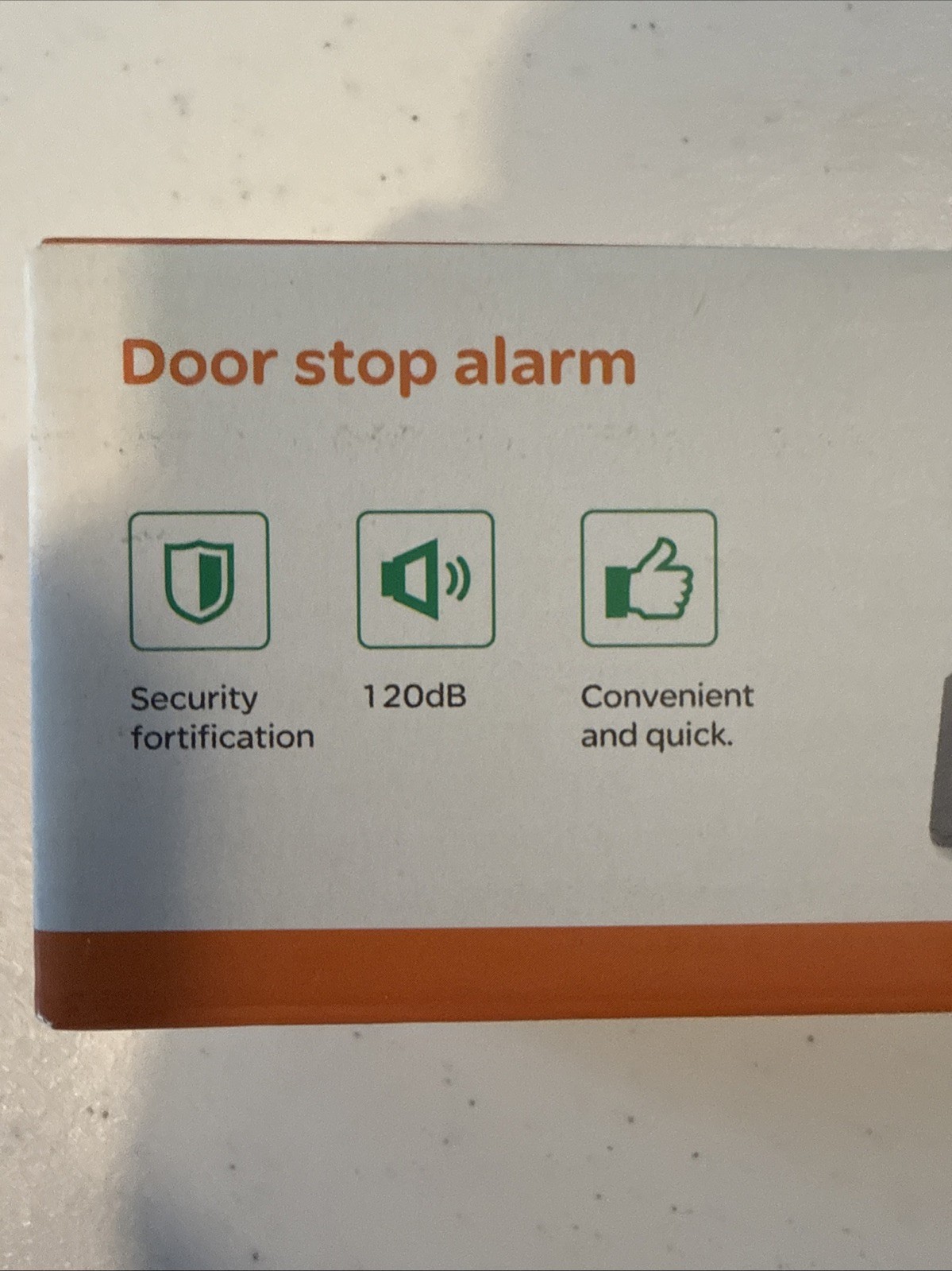 120 decibel Door Stop Alarm Portable Home Security Wireless Alert Safety Wedge