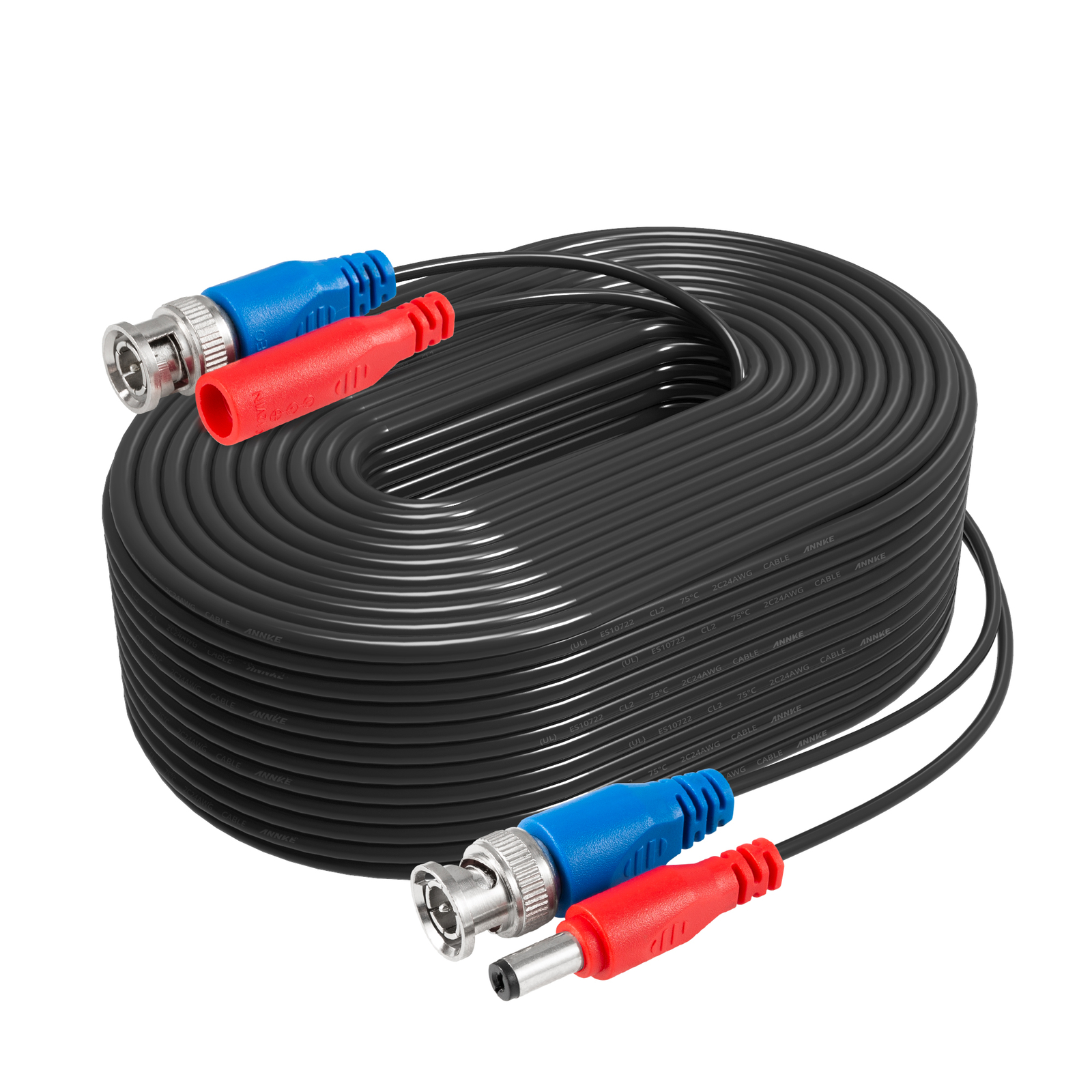 ANNKE 25/50/60/100/150ft Extension DC BNC Power Cable for Security Camera System
