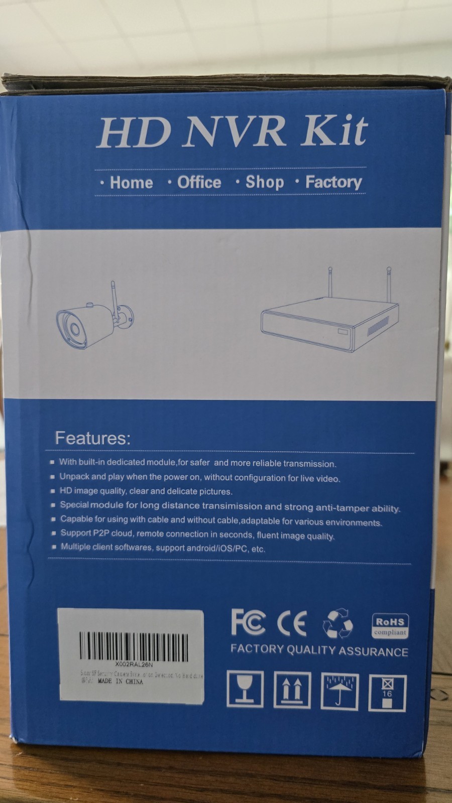 HD NVR KIT 4 CAMERA WIFI CAPABLE NEW / Open Box