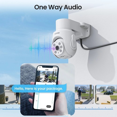 ZOSI 8CH 5MP DVR Outdoor 1080P Security Camera System Motion Detect Night Vision