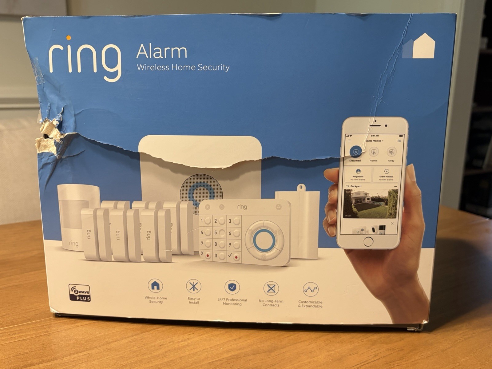 Ring Alarm 10 Piece Wireless Home Security System Kit Open Box Complete Unused