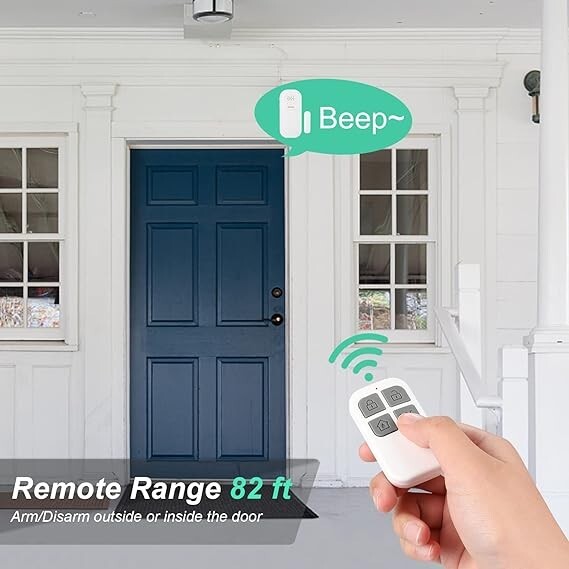 Alarma de puerta ruidosa de 130dB, volumen ajustable, 5 modos de función, neuvo.