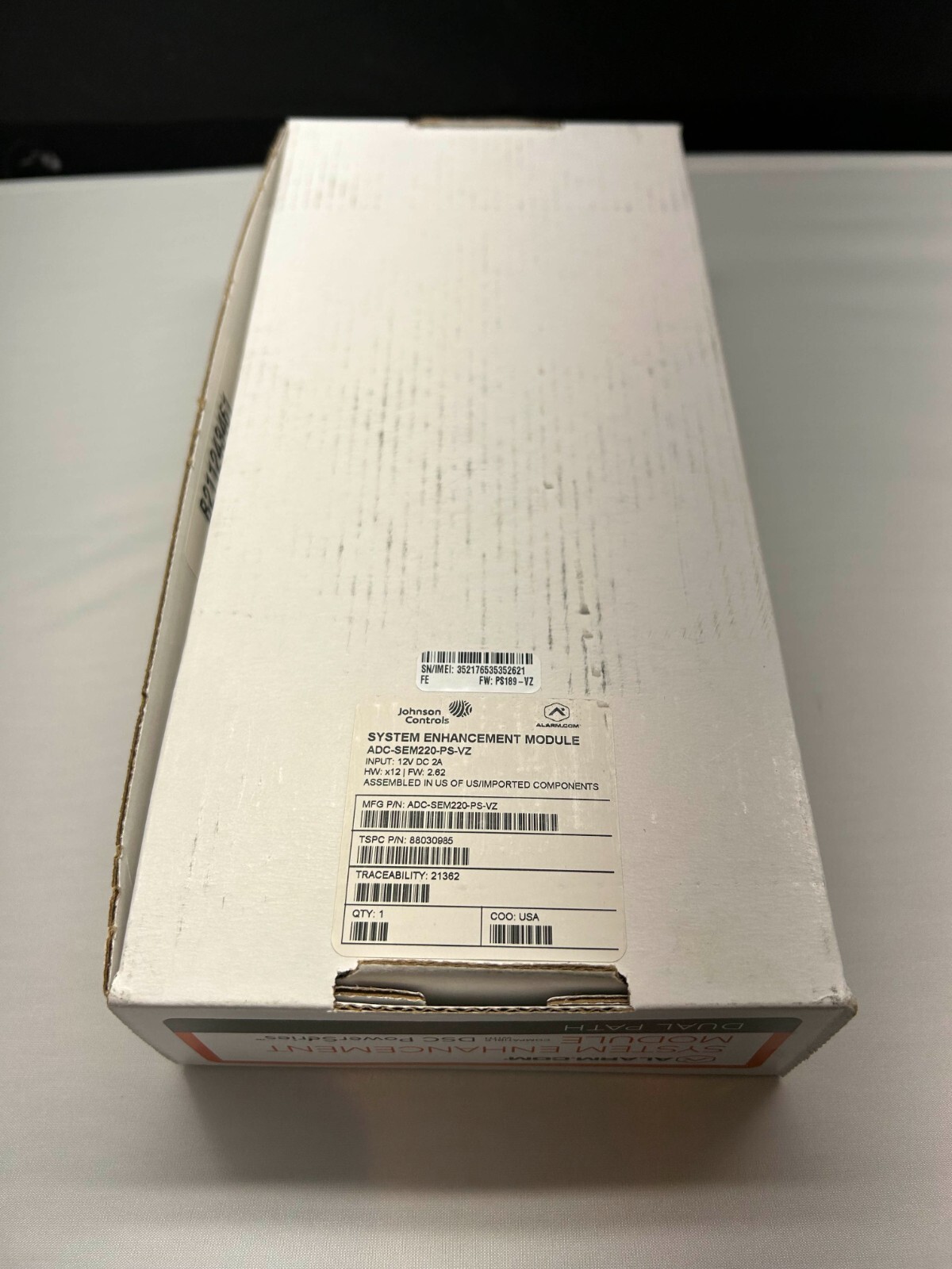 Alarm.com ADC-SEM220-PS-VZ Dual Path System Enhancement Module Verizon
