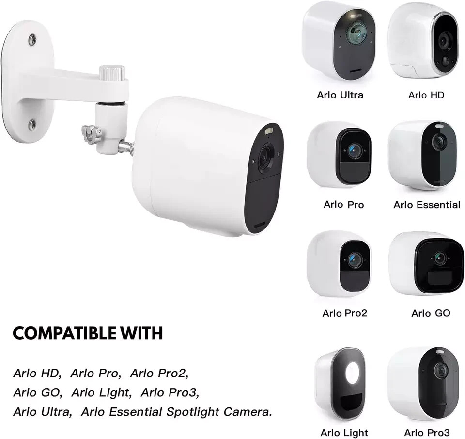 2Pack Security Wall Mount for Arlo Pro, Arlo Pro 2, Arlo Ultra, Arlo Pro 3, Arlo