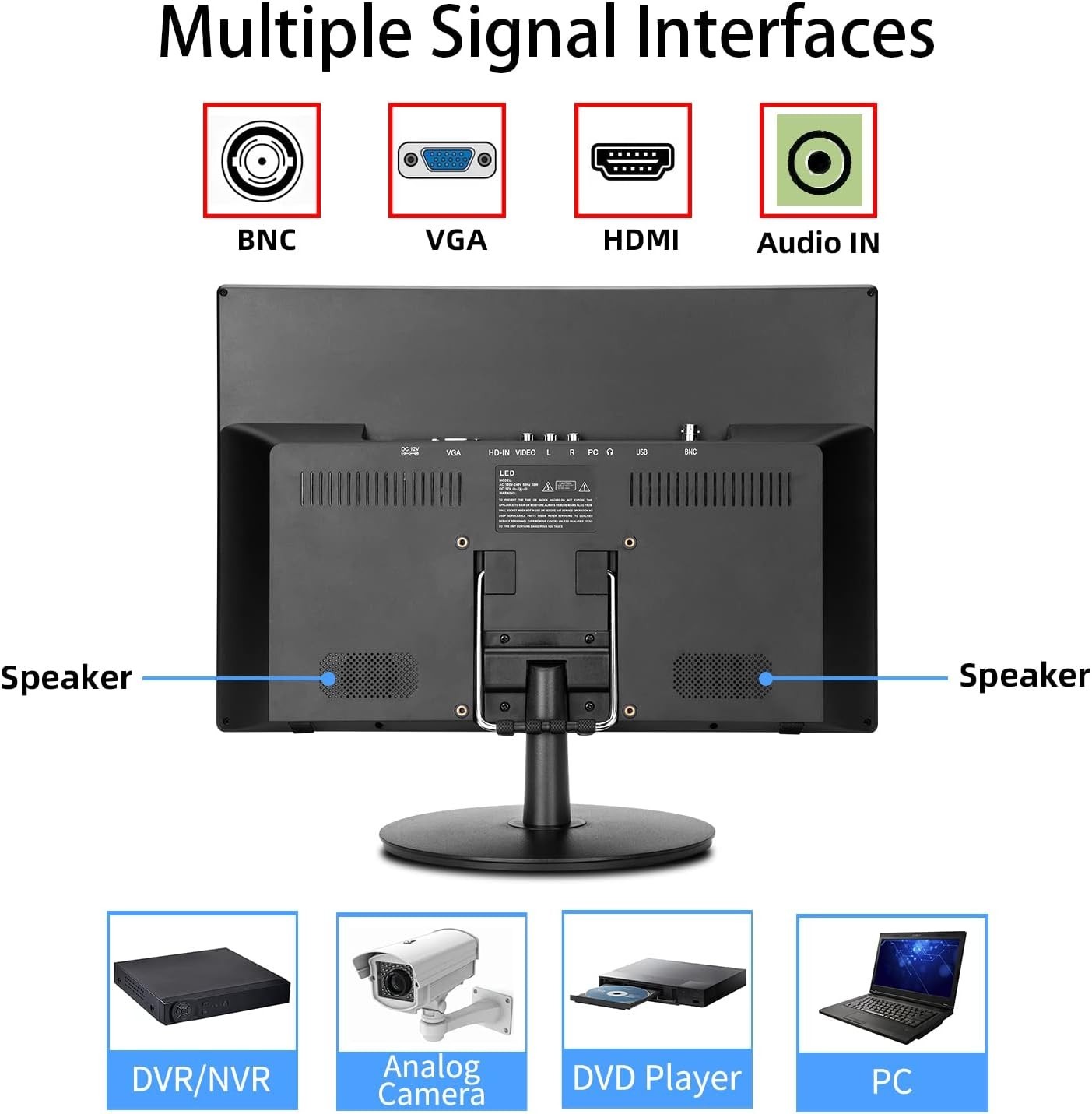 17″ CCTV Security Monitor with Ultra-Fine Pixel Pitch