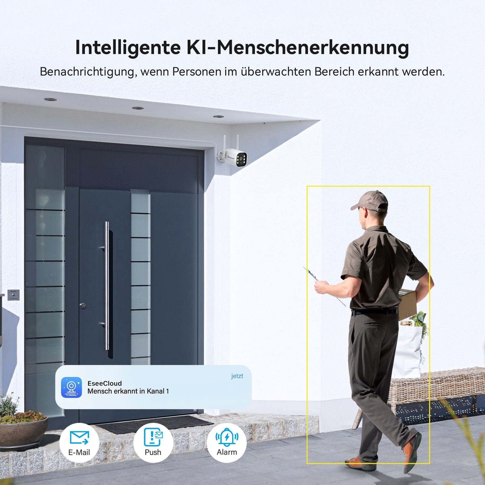Jennov 5MP Security Camera System Wireless Home Outdoor 12″monitor / NVR 1TB