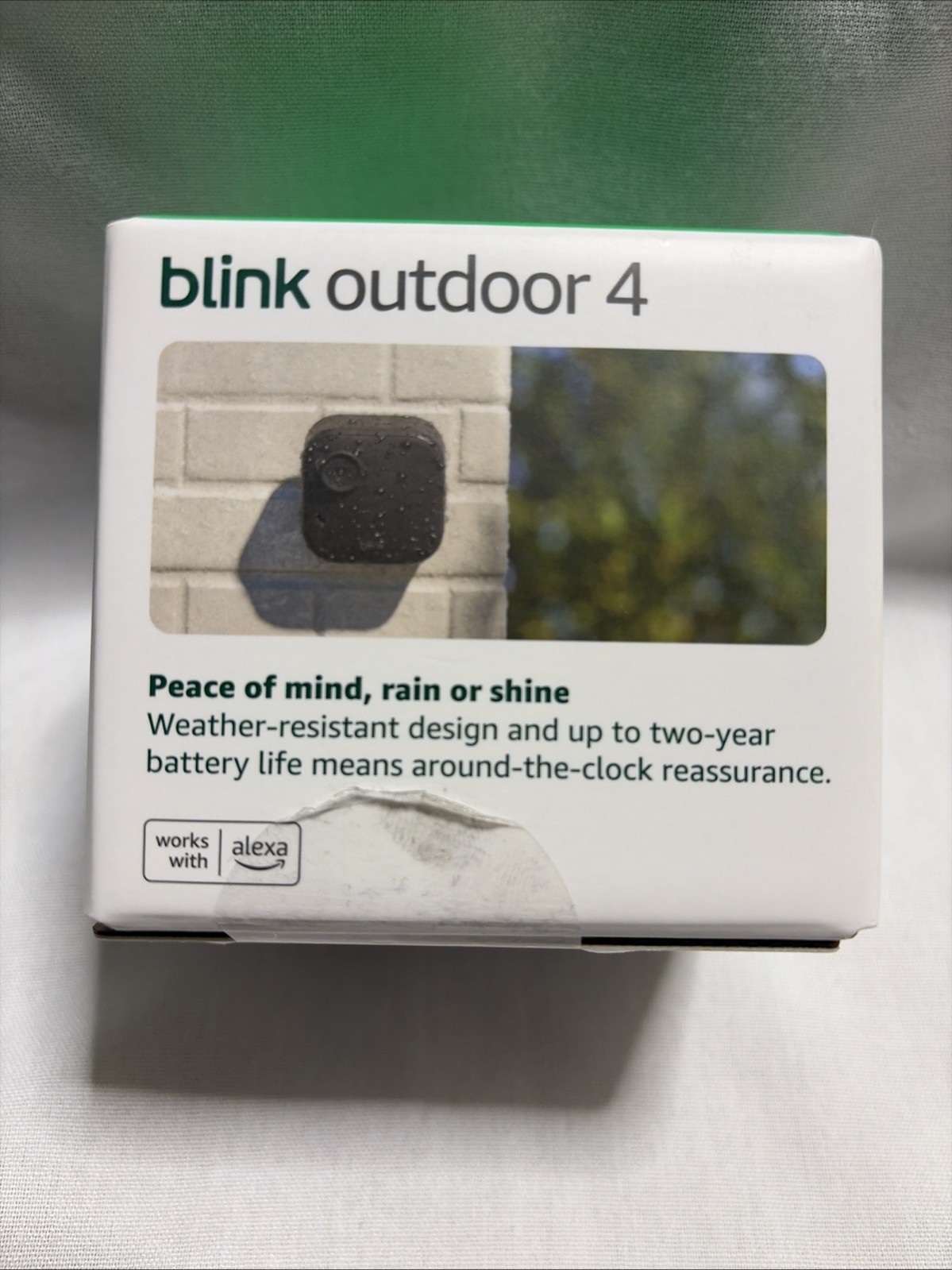 Outdoor Security Camera Blink For Parts Only With Unused Mounting Bracket & Box