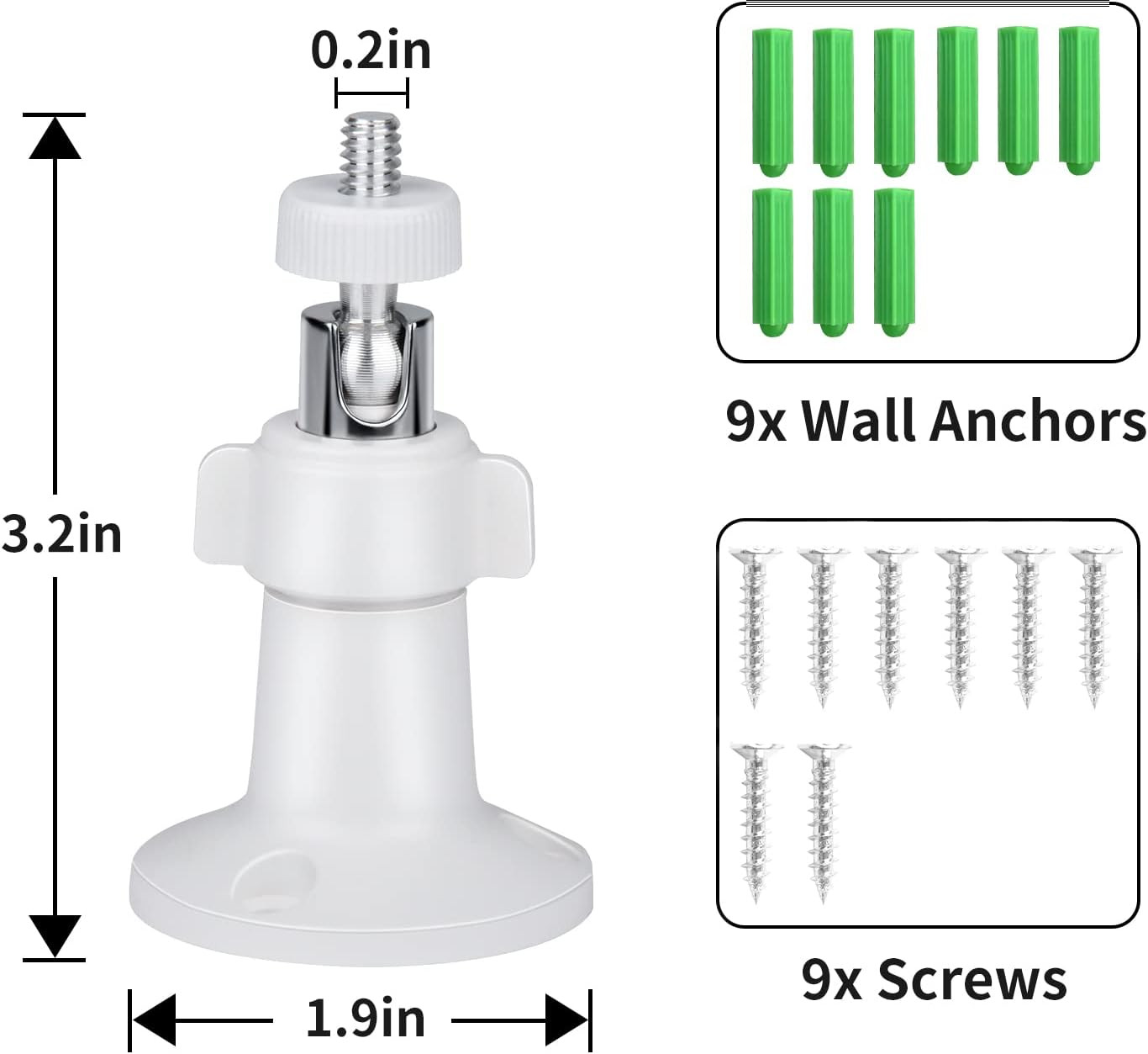 Wall Mount for All Arlo Camera, Arlo Ultra, Arlo Essential, Eufycam E/2C, Ultra/