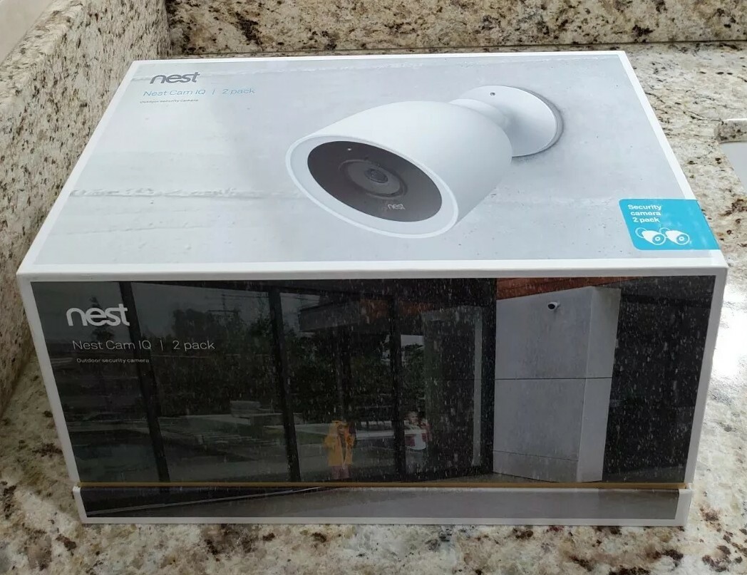 NEST Cam IQ Outdoor (2-Pack) Smart Security Camera Model NC4200US – Sealed NEW