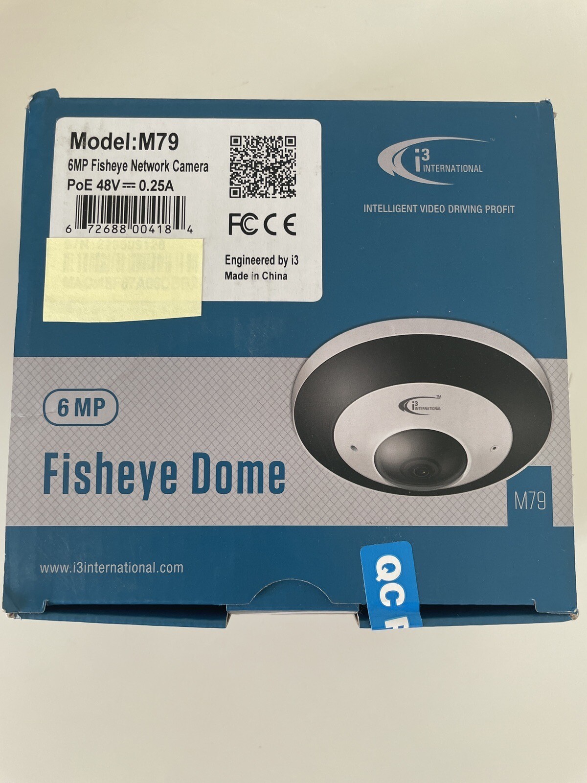 i3 International 6MP Fisheye Dome Network Camera Model M79