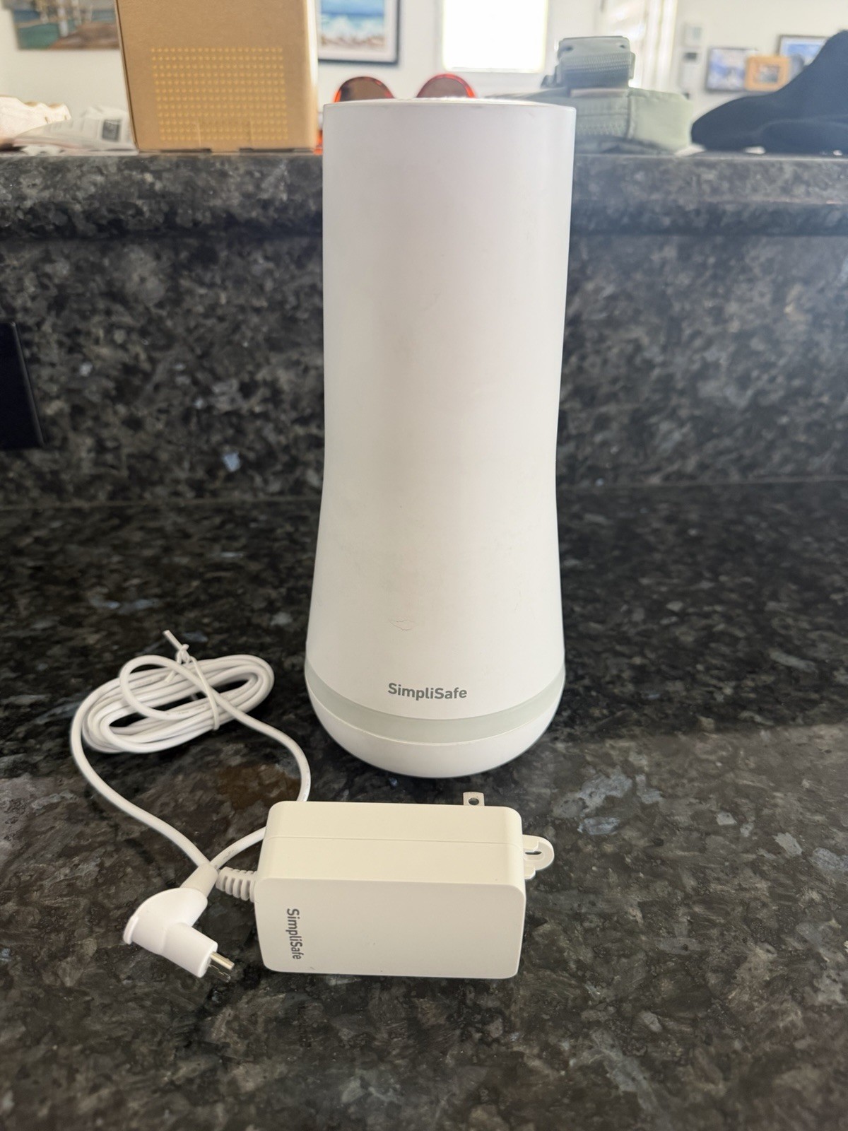 SimpliSafe SSBS3 3rd Gen Base Station Only Home Security System White Power Cord