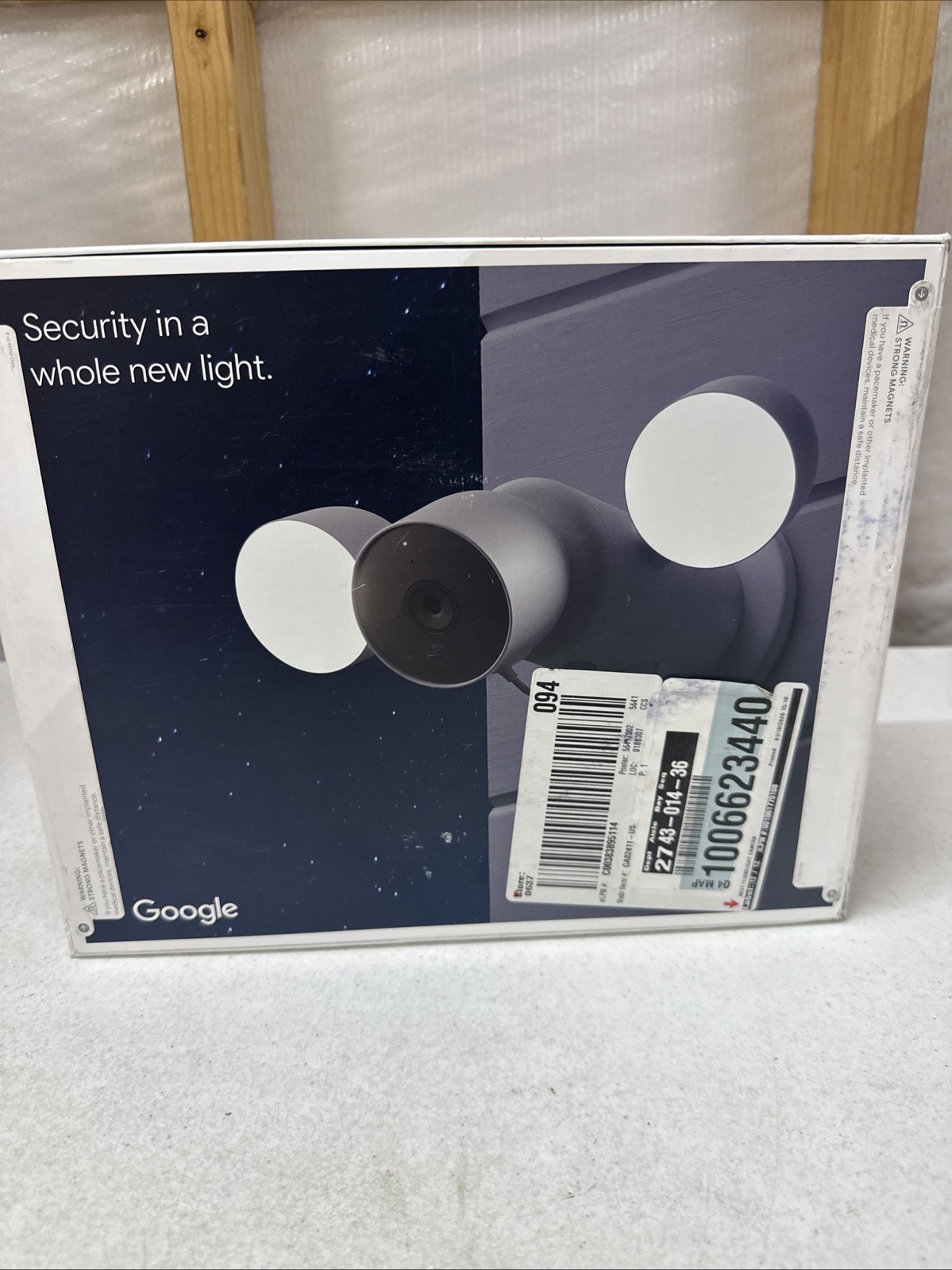 Google Nest Cam Floodlight Smart Security Camera – New Sealed