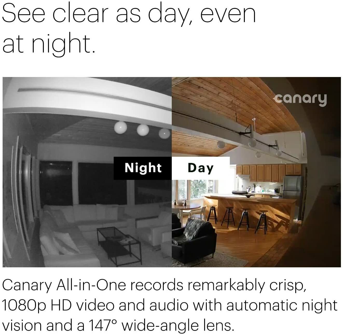 New Canary All-in-One Complete Home Security System HD Camera 1080p Black