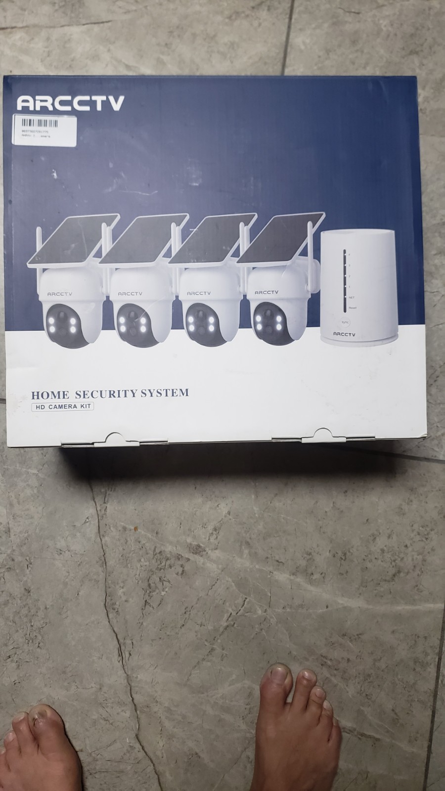 ARCCTV 4MP WiFi6 Wireless Security Camera System Solar Powered Outdoor PTZ CCTV