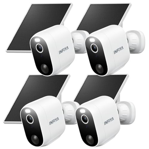 Security Cameras Wireless Outdoor-Solar&Battery Powered 2K 2.4G 2.4GHz-4P-W
