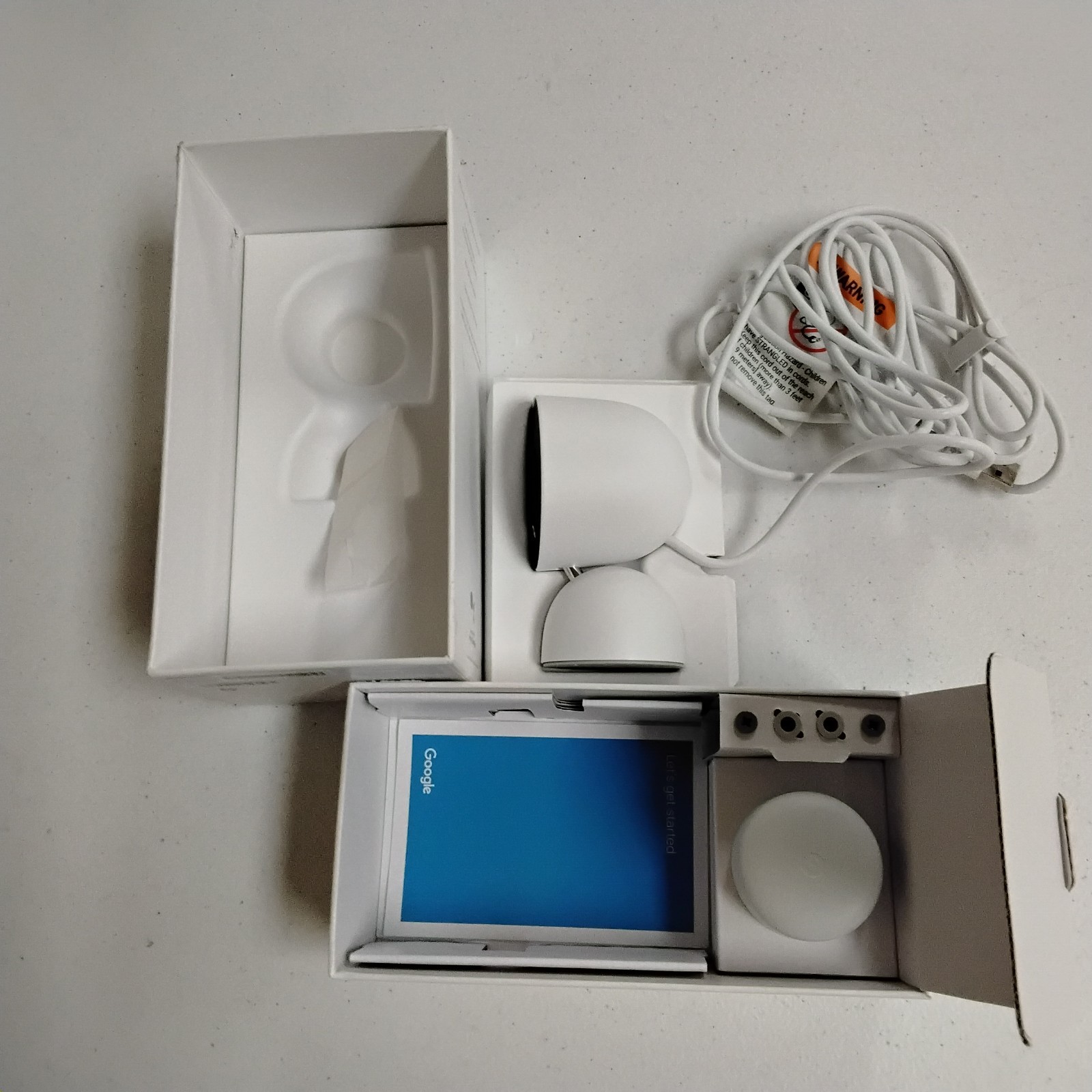 Google Nest Cam Indoor Wired 2nd Generation White GA01998-US