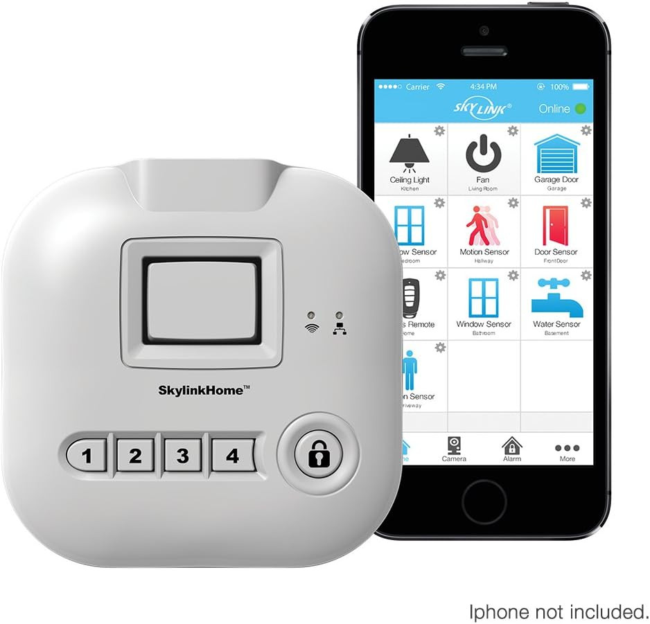 SK-250 Deluxe Connected Wireless Security Alarm and Home Automation System with