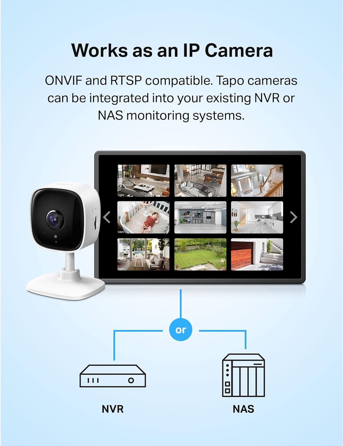 TP-Link Tapo 2K Indoor Security Dog Camera for Baby Monitor | w/ Motion