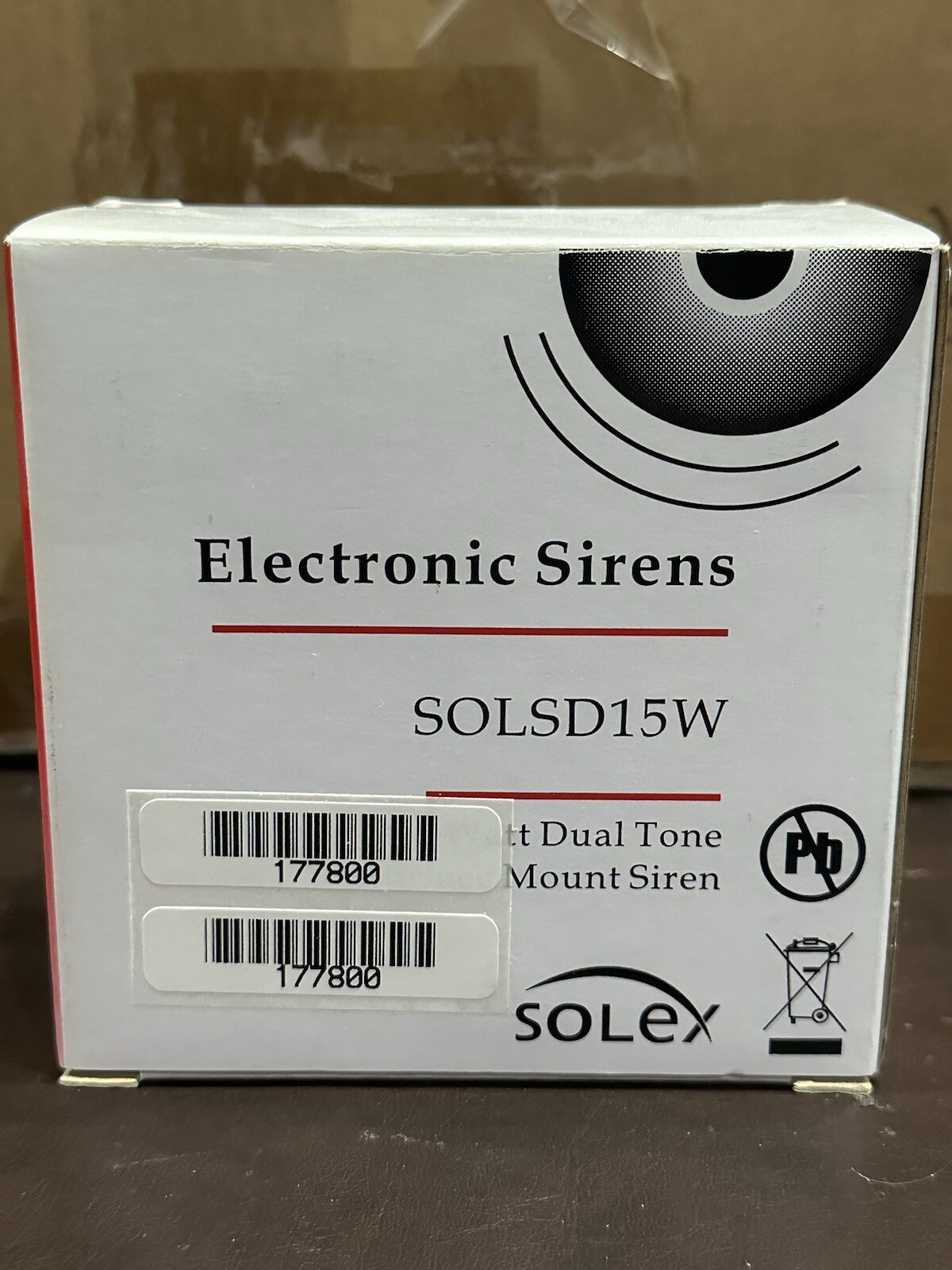 Electronic Sirens SOLSD15W 15 Watt Dual Tone Surface Mount Siren