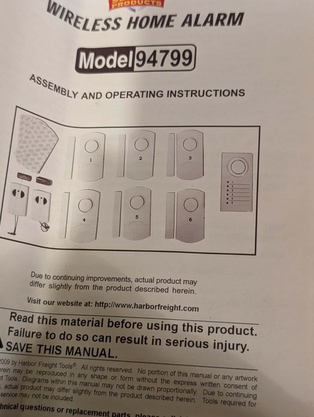 Bunker Hill Security Wireless Home Alarm System with 6 Sensors