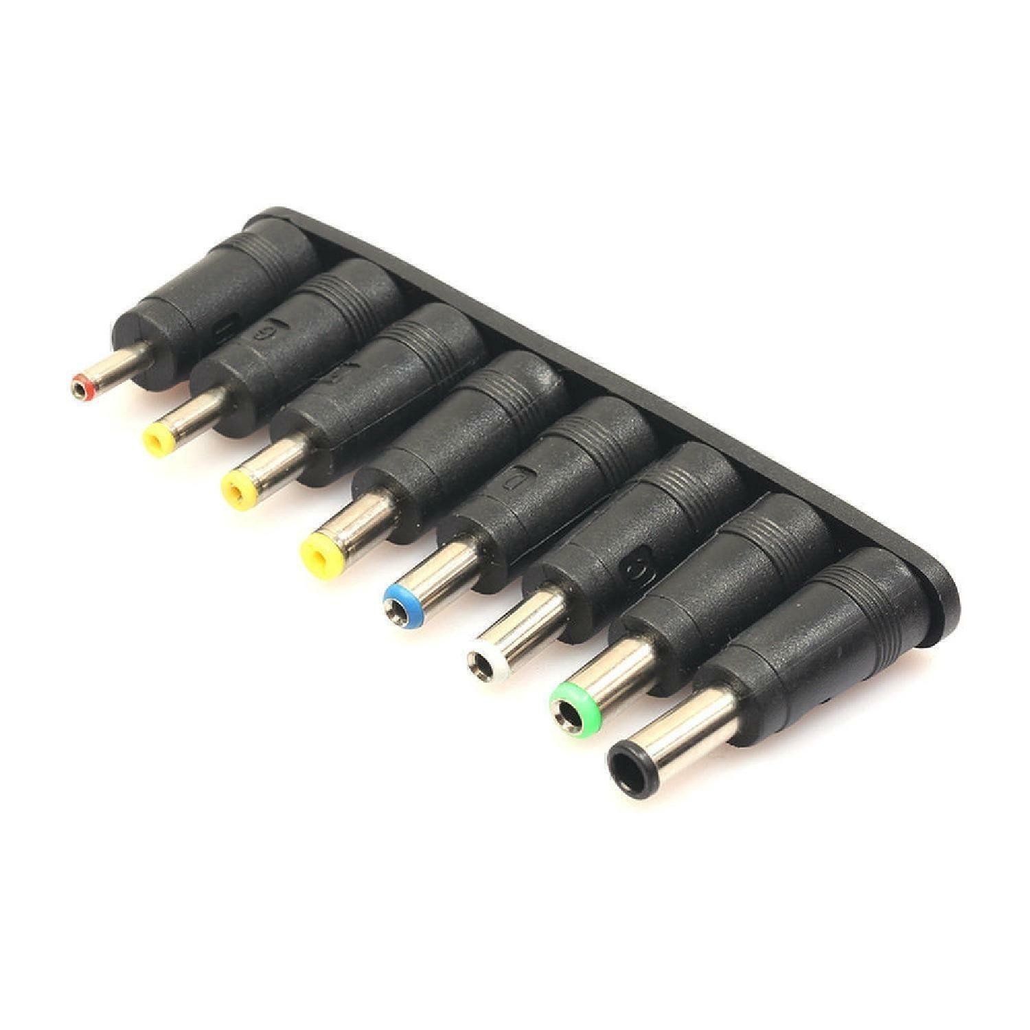 New 8 in 1 5.5*2.1mm to Multi-Types Power Plug DC Converter Adapter Laptop