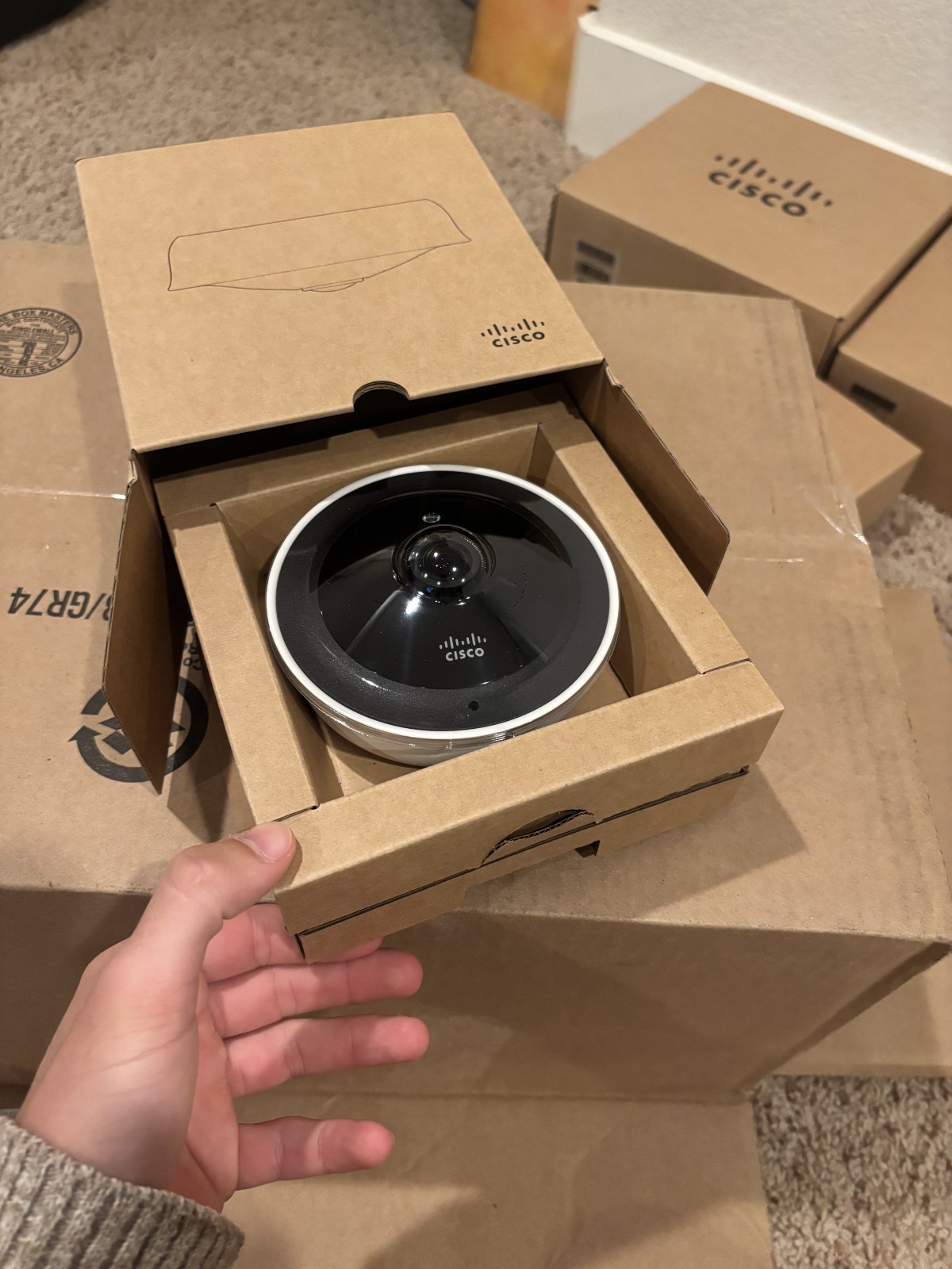 Cisco Meraki MV33-HW Indoor 360° Fisheye IP Camera 256GB Storage New Unclaimed