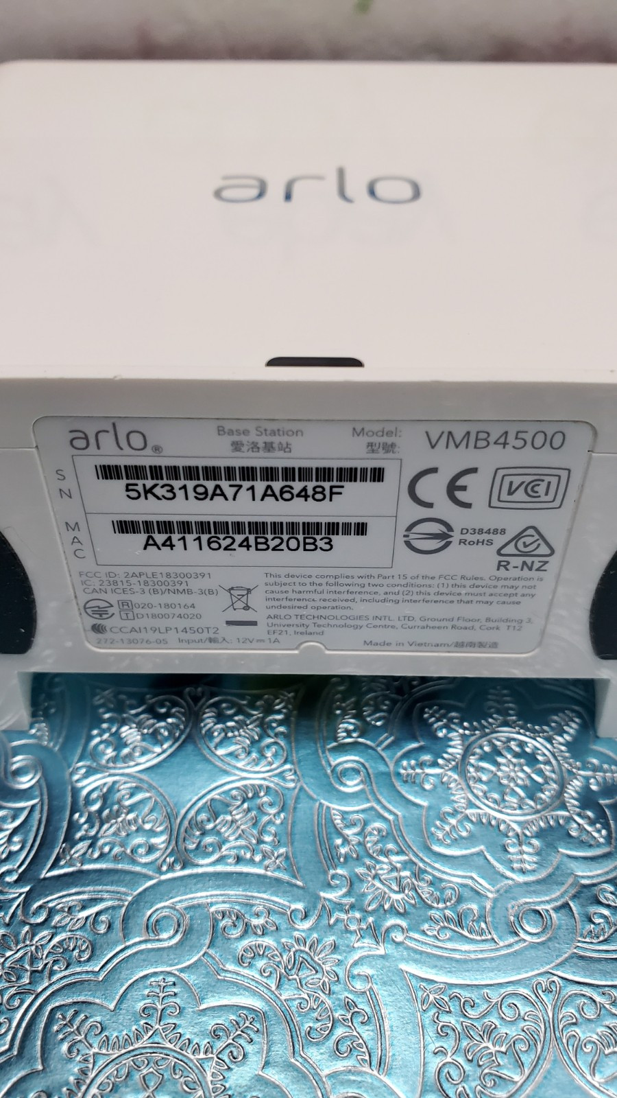 Genuine Arlo Ultra VMB4500 Smart Hub Wire-Free Pro, Pro 2, Pro 3 Base Station