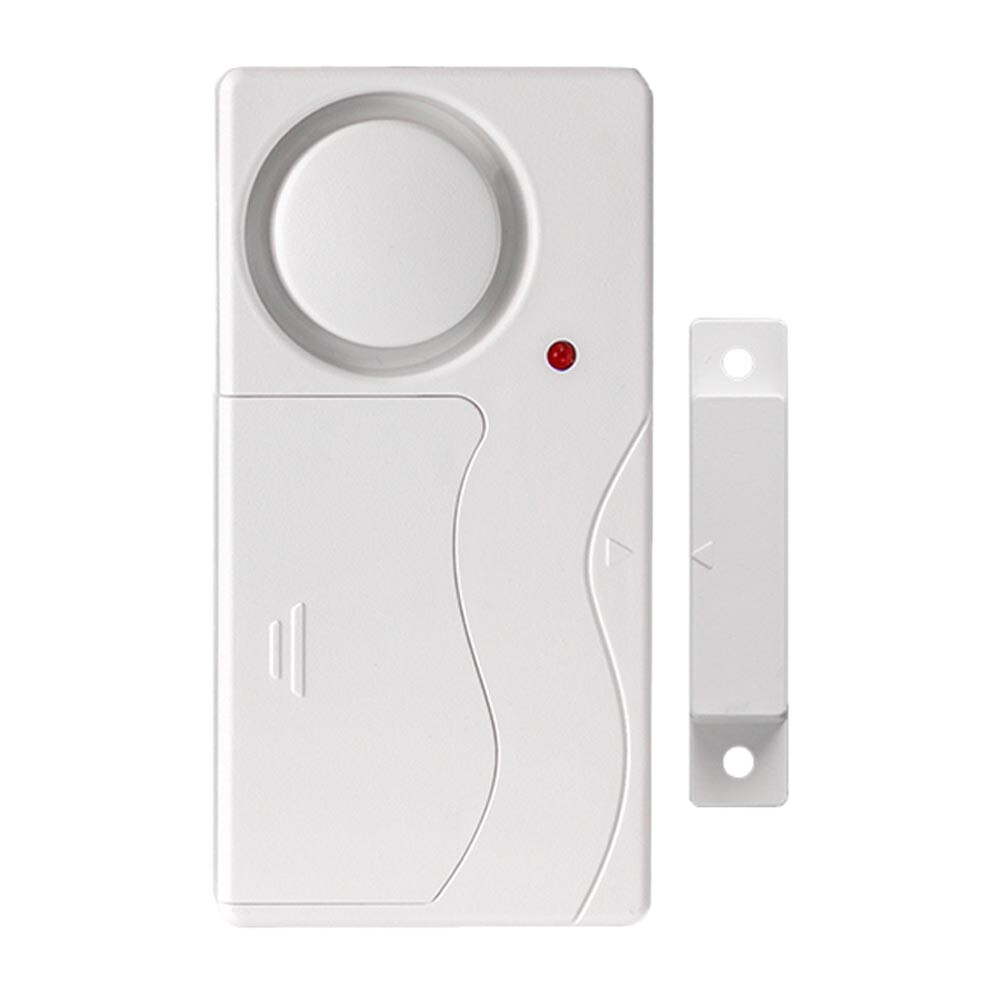 White Simple Door Entry Alarm No Waterproof Security Anti Theft Frighten Thief