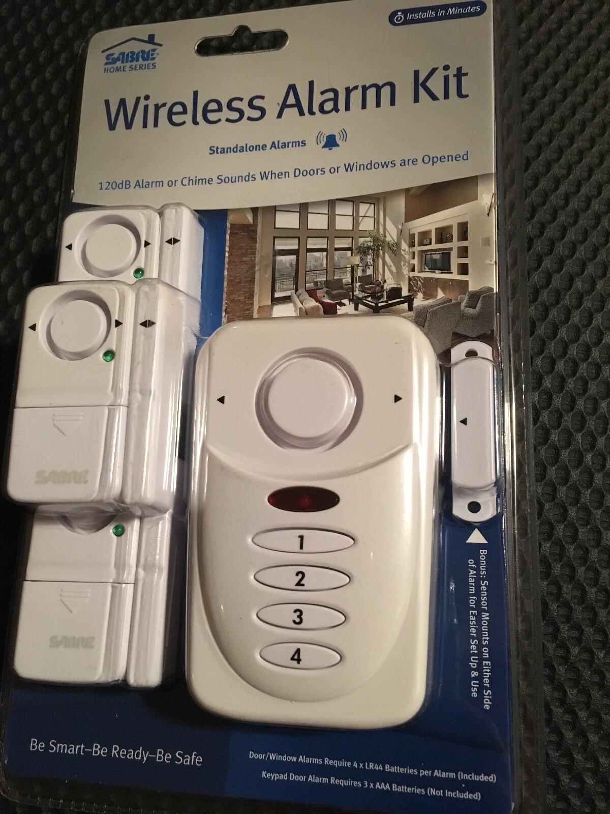 Sabre Wireless Door Window Stand-alone Alarm Kit HS-WAK NEW White