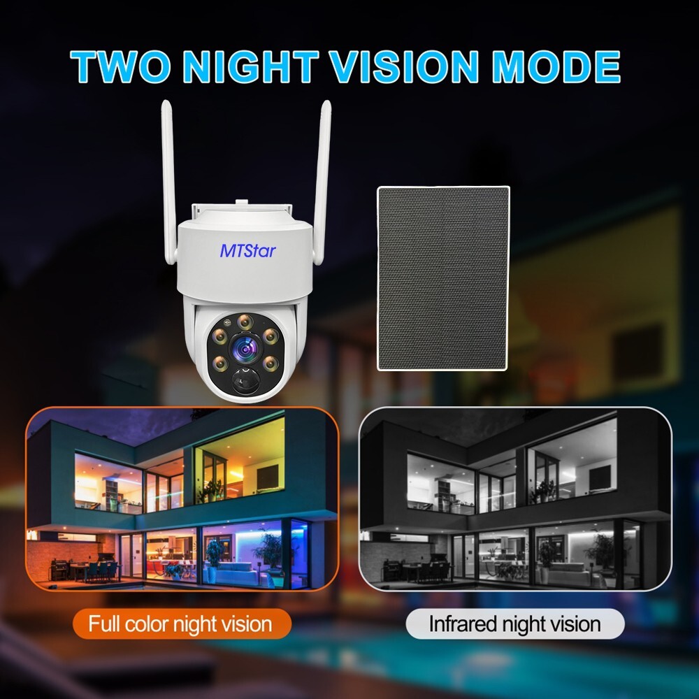 Solar Panel Wireless HD 4MP IP PRO Smart WiFi Camera Kit With 10-inch Monitor