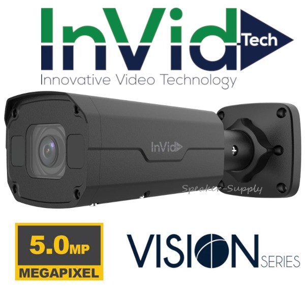 2 InVid Vision 5 MP IP Bullet Camera Auto-Focus VIS-P5BXIRA27135NHB Black