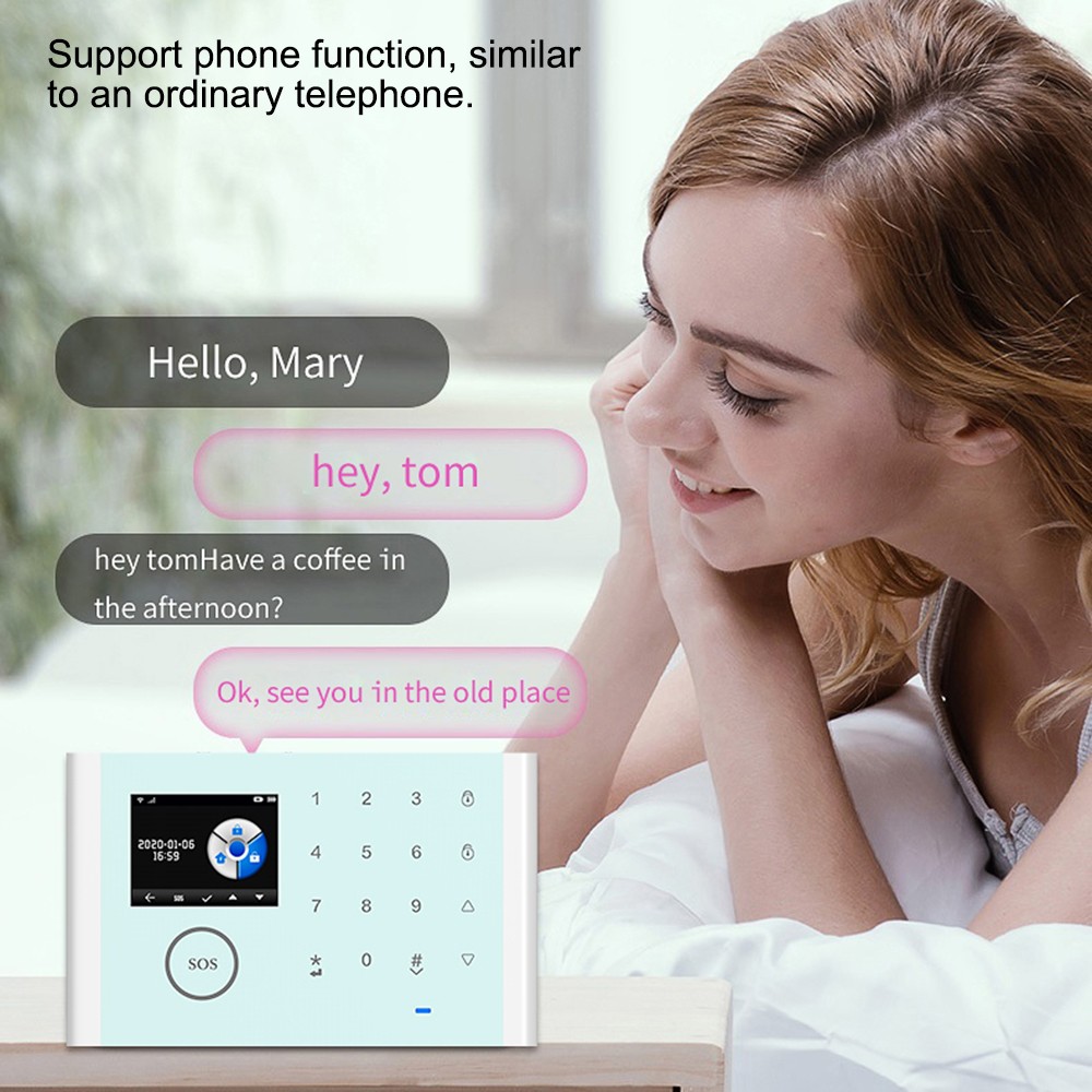 CS118 WiFi+GSM+GPRS 3 IN 1 Network Intelligent Home Alarm System Tuya APP JPHF