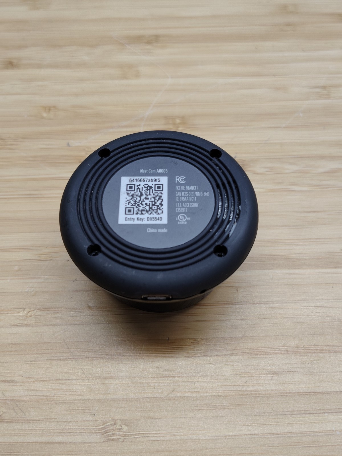 Google Nest Cam Indoor Security Camera A0005 1080p No Stand 1st Gen