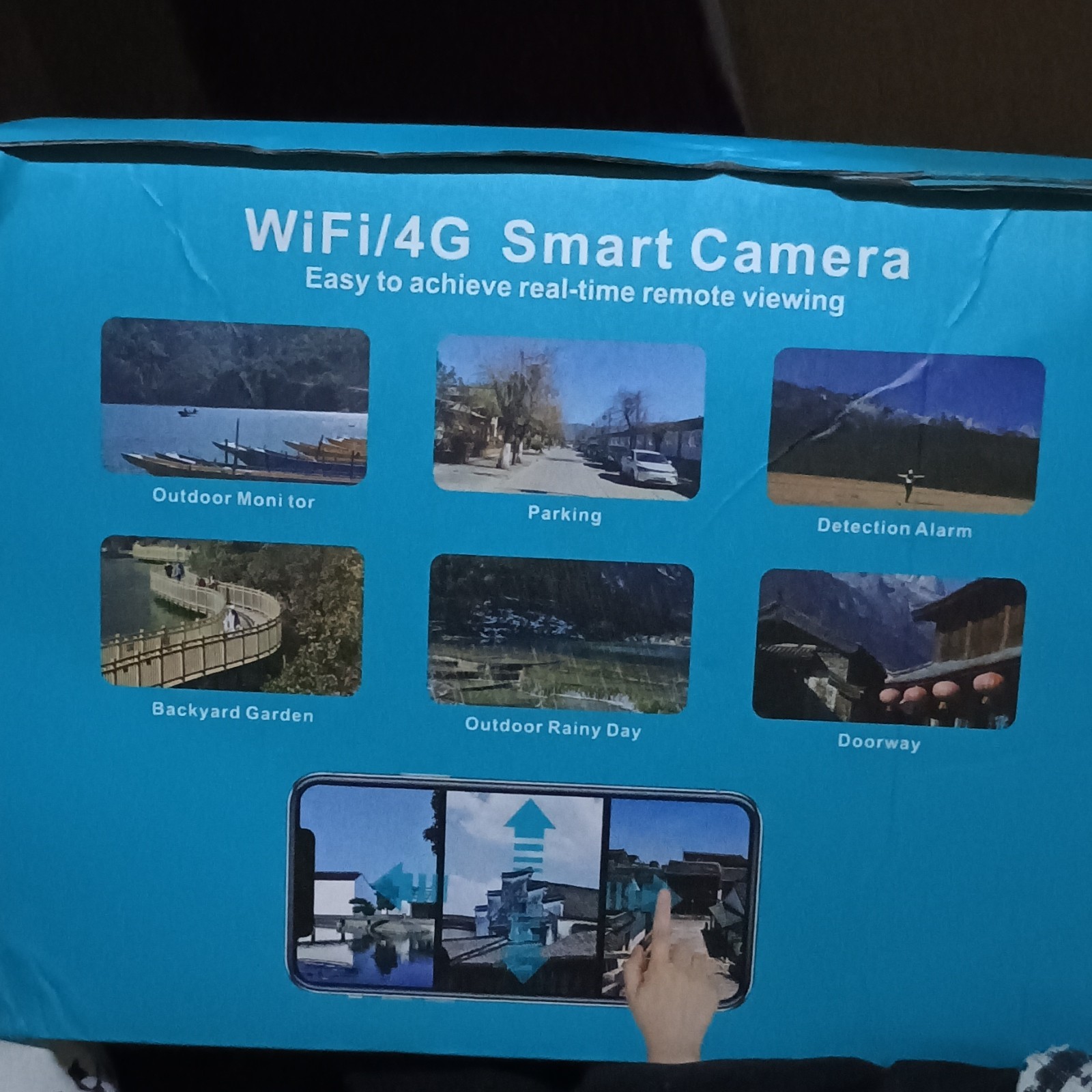 HKD Solar-Powered Outdoor Wi-Fi 1080p Security Camera w/ Night Vision, Panel