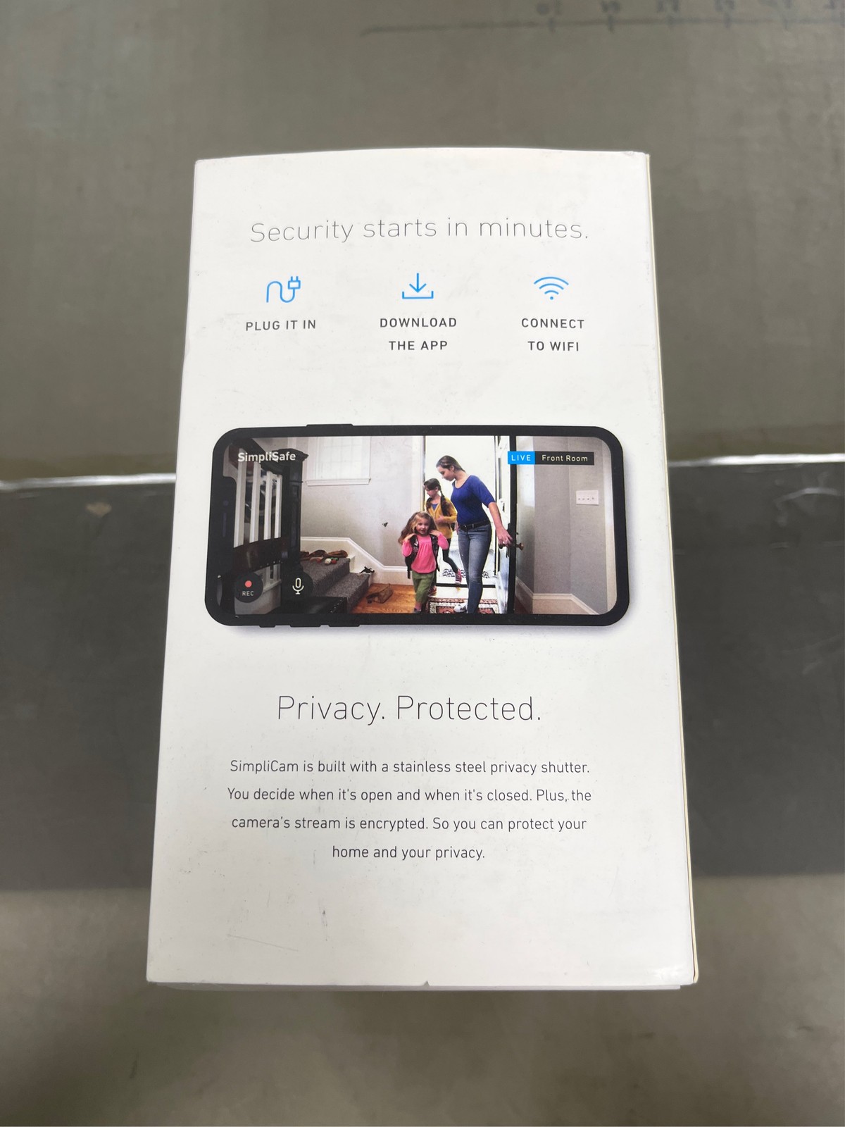SimpliSafe Simplicam Indoor 1-Camera Hardwired Stick Up Cam Internet Cloud-bas 3