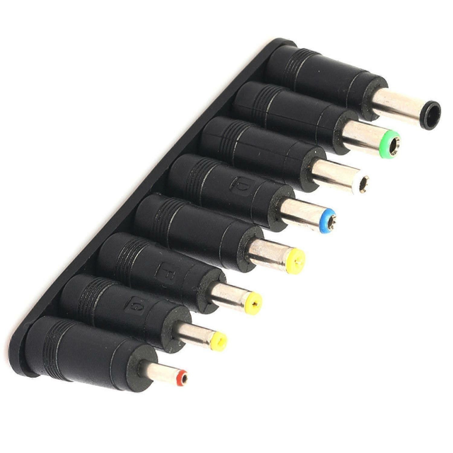 New 8 in 1 5.5*2.1mm to Multi-Types Power Plug DC Converter Adapter Laptop