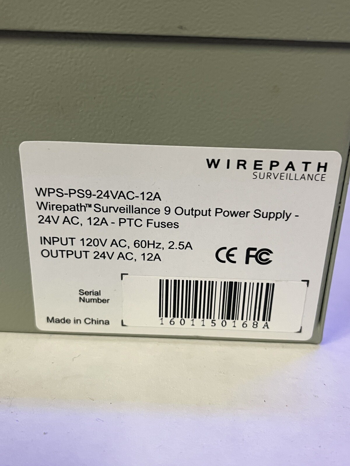 New In Original Box Wire Path Surveillance 9 Output Power Supply **Never Used**
