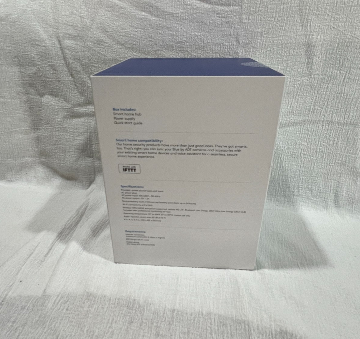 Blue ADT Smart Home Hub S40LR0-01 Security Wi-Fi Pearl Gray