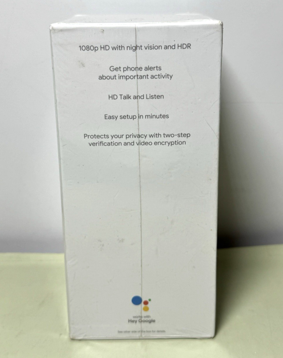Google Nest Cam Indoor Wired Security Camera 2nd Gen GA01998-US-Sealed
