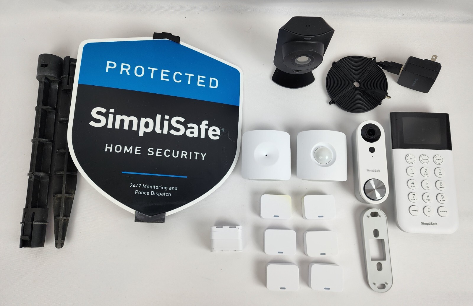 SimpliSafe Security Base Station Keypad Entry Motion Glass Break Sensors V Door