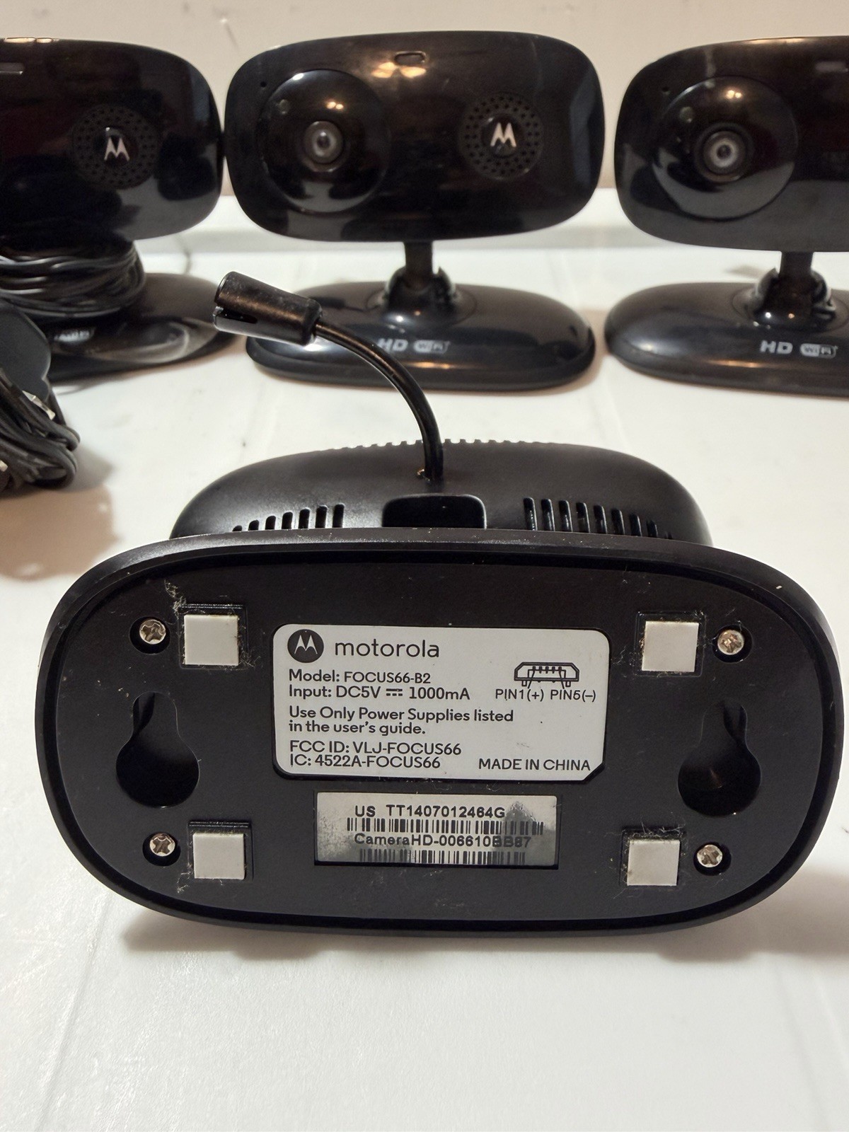 4X Motorola Focus66 Wifi HD Home Baby Monitoring Security Camera with Hubble