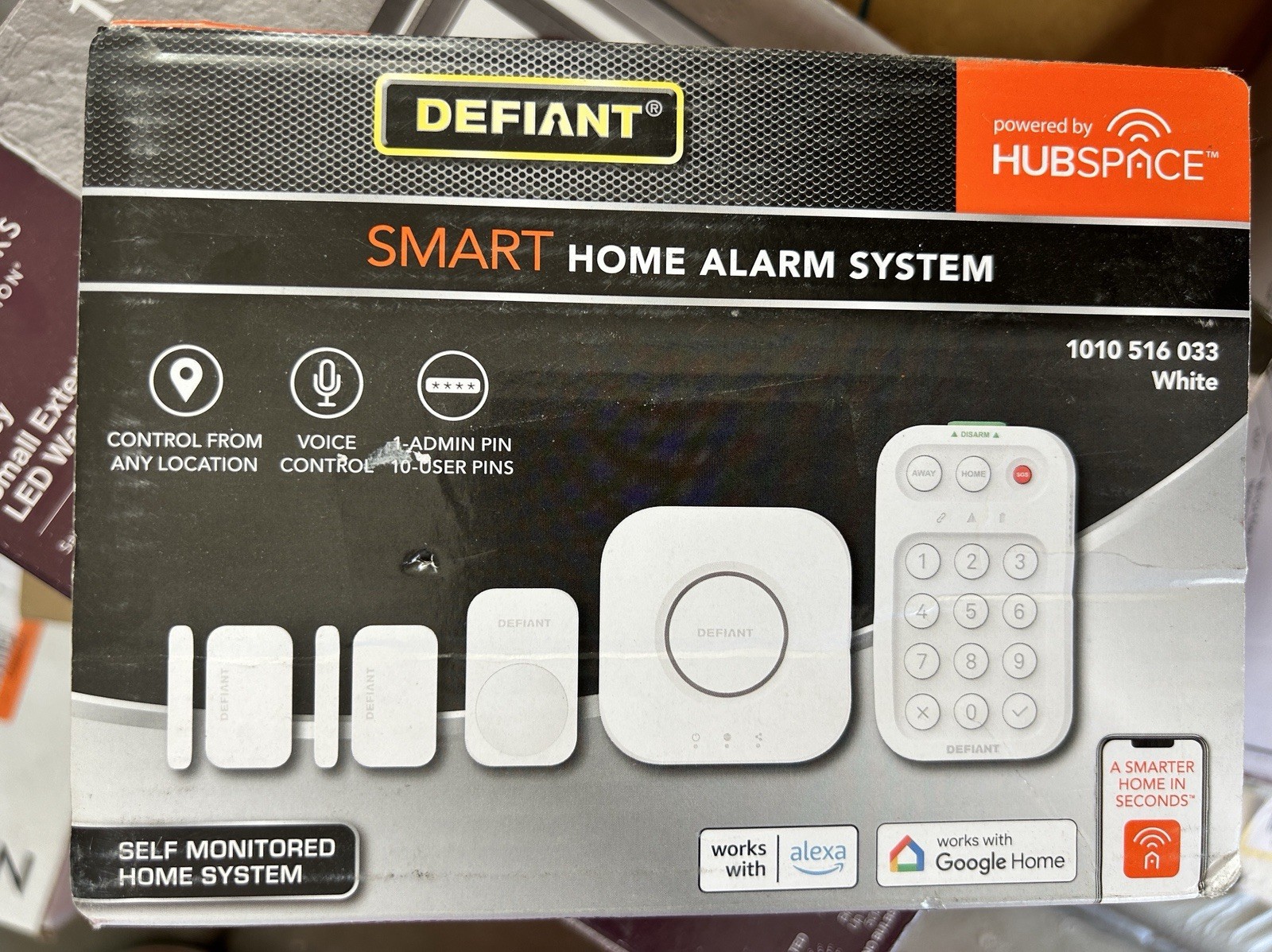 Defiant Smart Home Alarm Kit with WiFi & Bluetooth, Powered by Hubspace, 5-Piece