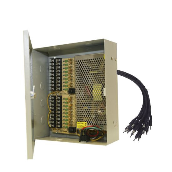 18 CH Port 12V AC POWER SUPPLY BOX AUTO RESET 18CH CCTV CAMERAS