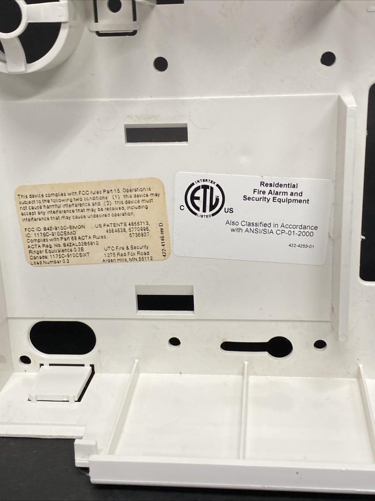 GE Simon XT 600-1054-95R Wireless Security ALARM PANEL BOARD V2 Panel Only Y6